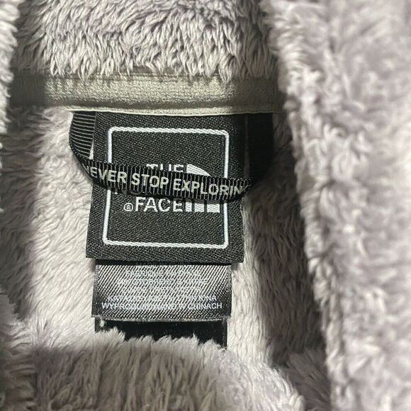 The North Face Osito Women's Small Gray Fleece Jacket Full Zip Up Gorpcore - Picture 3 of 9